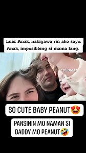 So cute baby peanut😍 #LuisManzano #babyrosie #peanut #copytotherightowner | April Joy Apiado Toledo