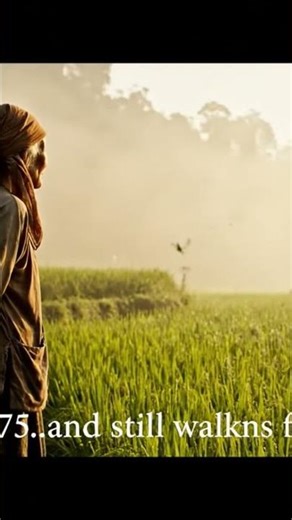 75-Year-Old Woman Still Walks Her Rice Field Alone | Rural Life Vietnam