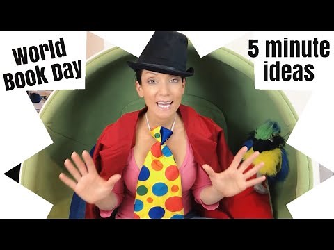 World Book Day costume ideas and props in under five minutes.