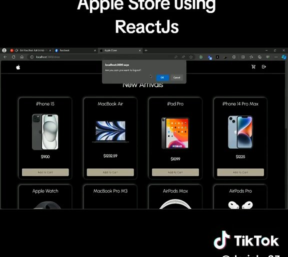 Apple Store using ReactJs, NodeJs, ExpressJs, and MySql. #webdeveloper #coding #programming #computerscience #fypシ