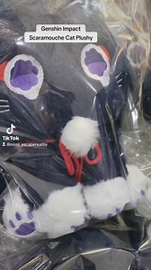 Genshin Impact Plushie Toy Scaramouche Cat Plushy Price - 19,500ks Size - 22cm #Mimi #MimiCADL #MimiAnimeHobbyStore | Mimi Character Accessories