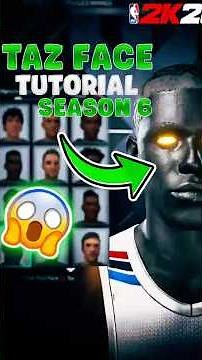 HOW TO GET THE TAZ FACE ON ANY BUILD IN SEASON 6🔥 #nba2k #2k26 #2kcommunity #fyp #viral