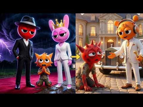 Selfish Pinki and Greedy Raddy Laughed at Oren… But They Didn't Expect Revenge (Sprunki Cartoon)