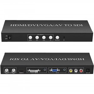 Convertisseur de Format Multi-vidéo vers SDI, Convertisseur HDMI, DVI, VGA, AV vers SDI Pr en Charge HD 3G SDI 1080P à 60