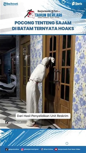 Viral Video of Pocong Carrying a Machete in Batam Revealed as a Hoax, Batuaji Police: It Was AI-G...