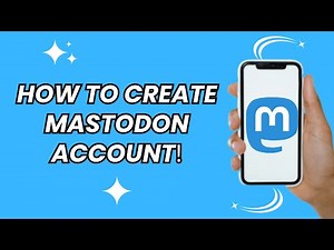 How to create mastodon account (EASY 2025)