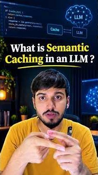 What is Semantic Caching in LLM Applications? 🤖⚡ | GenAI Explained #shorts