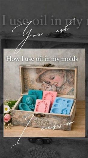 249 reactions · 42 shares | "How do you put oil into the molds?" You asked, I answer ✨ Here’s how I apply oil inside silicone molds. Simple steps, better results. More questions? #staytuned #diy #q&a #creativity | Découp Art by Roberta Marone | Facebook