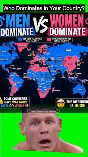 Men vs. Women: Who Dominates the Map?