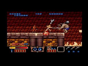 Magic Sword Snes gameplay