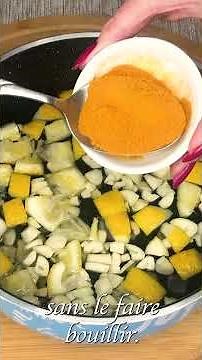 Natural drink with lemon, garlic, and turmeric – tvai morning routine #turmeric #garlic #naturalr...