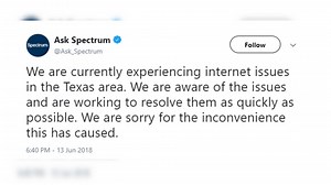 Texas Spectrum Internet users 'experiencing issues' state-wide, company says