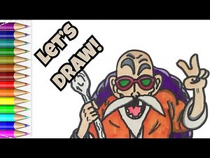 Drawing Master Roshi from Dragon Ball Z | Step-by-Step Hand Drawing for True Fans!