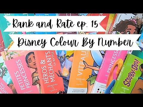 Disney Colour By Numbers Rank and Rate