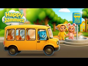 Las Ruedas del Autobús 🚌 | Happy Jammies - Canciones Infantiles