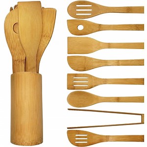 [Hot Item] Eco-Friendly Cooking Tools 6-Piece Bamboo Kitchen Utensils Set for Sustainable