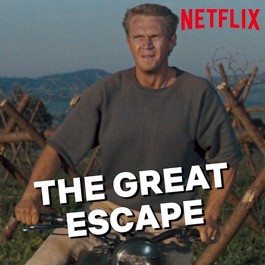 Steve McQueen plays Captain Virgil Hilts in the iconic 1963 war film. The Great Escape is now on Netflix. | Netflix