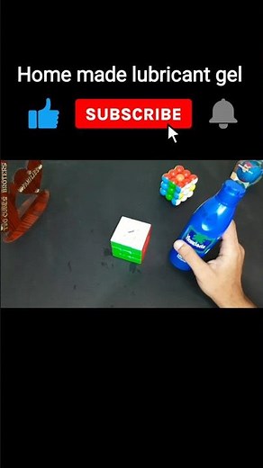 How to make lube for cube | Make Your Own Rubik's Cube Lube at Home! 🔥 Super Smooth Turns! #Shorts