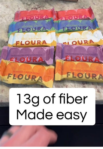 Super easy massive dose of fiber in an easy to eat bar form. 13 grams per bar 5 different flavors and 10 bars total. Very diatary compliant. #fiber #fiberbar #flora #vegan #glutenfree