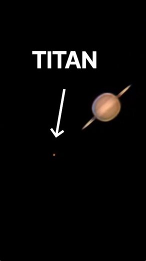 I Captured TITAN Through My Telescope 🔭 Saturn's Moon Titan Telescope View #saturn