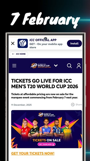 icc men's t20 world cup 2026 tickets booking | #t20WC2026 #T20WCTICKETS #T20WCticketbooking