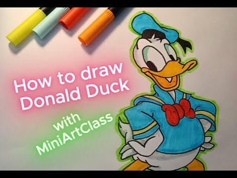 How to draw Donald Duck.