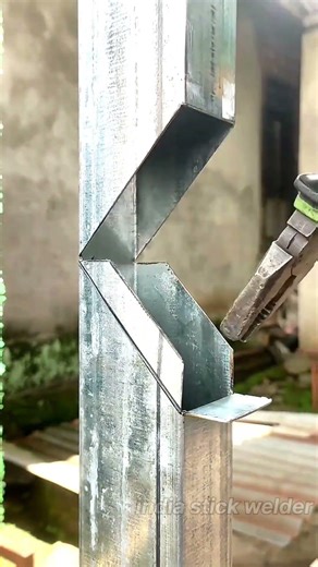 creative cutting ideas 90 degree joint #welding #welder #welders #indiastickwelder