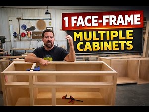 How to build 1 Face-Frame for Multiple Cabinets