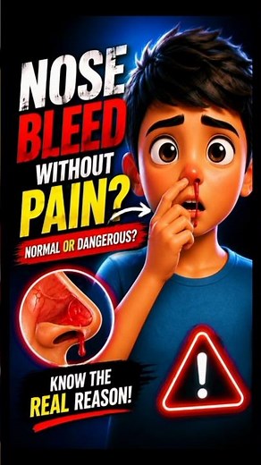 “Nose Bleeding Without Pain? 😳 Normal or Dangerous | Real Reason Explained” #facts