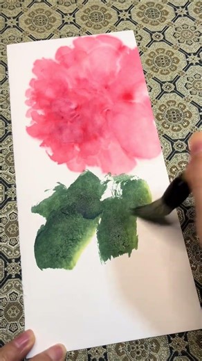 Spring breeze caresses the railing dew thickens... #Learn to draw with Douyin#Youth Creato