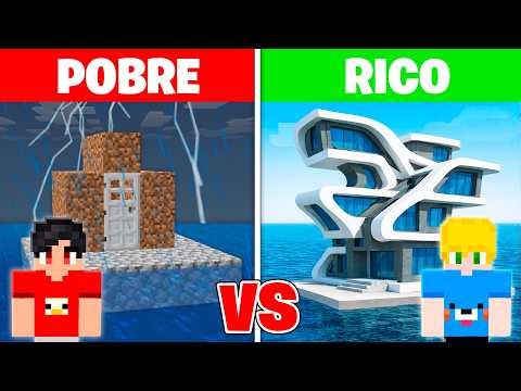 RICH vs POOR SURVIVING in a House on the Water