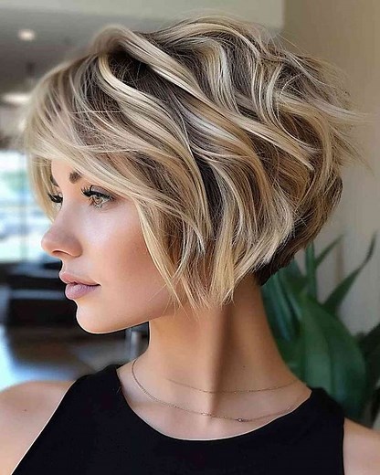 10 short haircuts for women with wavy hair #shorthair #wavehair #women | Short HairCut