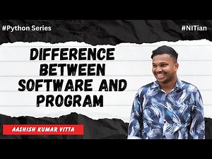 Difference between software and program | #python #series
