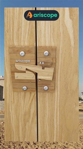 132 Crafty Lock Invention 🔐✨ #GateLock #DoorLock #SecurityLock #LockAndKey #SmartLock