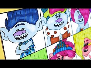 Drawing Trolls Band Together BroZone : Branch John Dory Floyd Spruce Clay