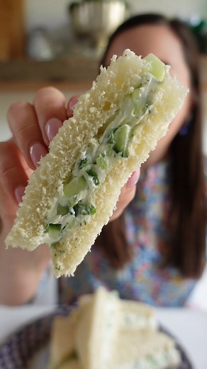 These eight-ingredient benedictine sandwiches are a lovely addition to lunches, brunches, and teas. Best yet, they barely take any time to make. Get the recipe: https://bit.ly/3NijCyN | Southern Living