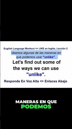 Learn “UNLIKE” in English Easily | Meaning and Clear Examples | ELW #Shorts