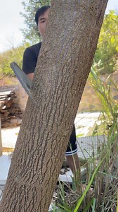 All-steel forged handmade hatchet, sharp and durable chopping wood artifact chopping wood knife outdoor chopping wood #reel #facebook | TCA Cutting