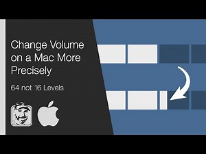 Change Volume on a Mac More Precisely (64 not 16 Levels)