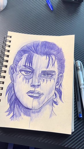 What your favourite side ? 😅 #artchallenge #animevsreallife #realism #artistsoftiktok #artvirul #ttrending #ITriedItIPrimedIt #shingekinokyojin #animeart #aot #fypp