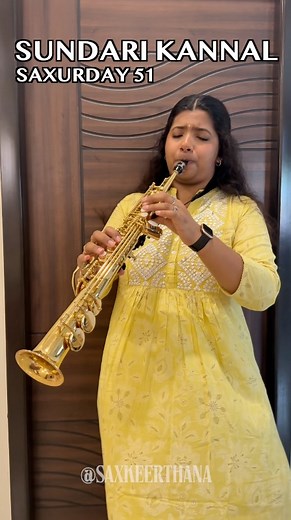 29K views · 5.8K reactions | SAXurday 51 is one of my all-time favorites of Raja Sir — what an interlude!! Recording outside of my usual setup has been tricky, but my #SAXurday fans are more important  Hope you enjoy this one, originally and soulfully sung by SPB Sir and Janaki Amma ❤️ #sundarikannaloruseithi #sundarikannal #thalapathy #thalapathi #rajasir #ilaiyaraaja #ilaiyaraja #SPB #Janaki #Rajni #Rajnikanth | Keerthana Shriram | Facebook