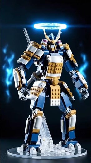 🤖🌟Building a Glowing Celestial Samurai Mech with Dual Katanas! LEGO MOC Tutorial