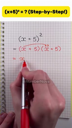 (x+5)² = (Step-by-Step!) #matheducation #asvabmathhelp #mathwordproblems #mathlearning #mathematics