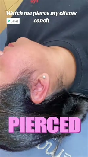 Conch piercing healed clean with Base Labs Aftercare Spray 🔥 #PiercingAftercare #baselaboratories