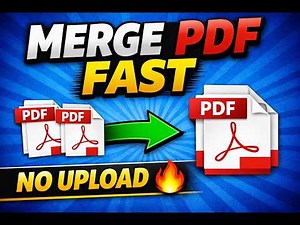 How to Merge PDF Files Online Free (No Upload, Privacy-First) | FusioFiles Tutorial