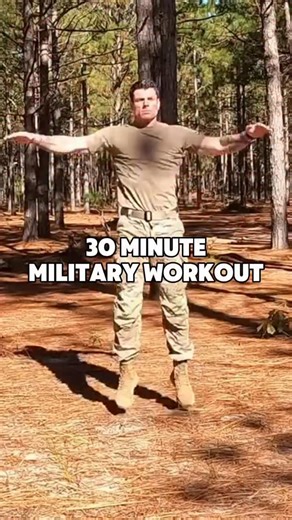 Full 30-Minute Military Workout 💪 Follow Along! • Bodyweight only (no equipment needed) • Hits every major muscle group • Follow along with me (no need to set timers or think about what’s next) • Functional strongest forward • Burns a sh!t ton of calories in a short period • Not impossible “fitness influencer” BS • Can be done ANYWHERE at ANYTIME. No excuse! You can follow-along on YouTube. Link is in the bio, or just search “Gritty Soldier Workout” on YouTube. 👊 There is an entire collection 