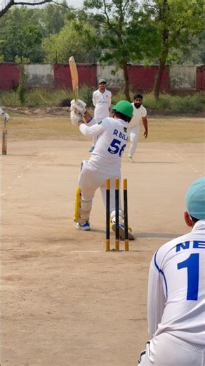 Sweet & Powerful Hit! #cricket #hardballmatch #hardballbatting #sixhitting