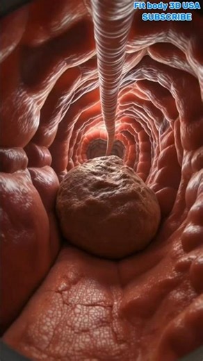 “Realistic 3D Fecal Movement Inside Intestines | FitBody3D USA Health Animation”
