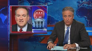 Jon Stewart gives Mike Huckabee’s shocking Holocaust comments the treatment they deserve