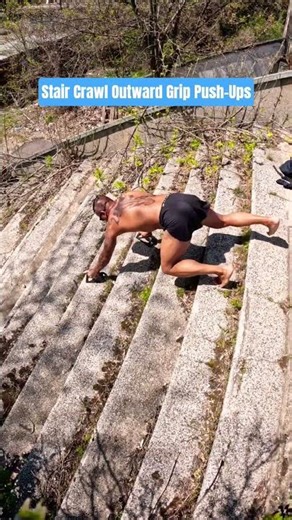 Stair Crawl Push-Ups: Hands Turned Out